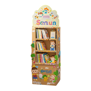 Estante de exhibición minorista de cartón de papel corrugado plegable portátil soporte de promoción de tienda - Product Image 6