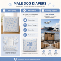 En gros, couches jetables pour chiens mâles, super absorbantes, anti-fuites, bandes abdominales pour la surveillance de la marqueurité et l'incontinence, OEM ODM