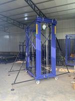 Hubarbeitsbühne 2M bis 12M Elektrisches Gerüst Mobile Scherenhebebühne Fernbedienung 220V 110V 380V mit Absturzsicherung 500kg