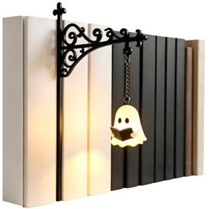 Productos de moda 2026: Lámpara de estantería con forma de linterna, linterna de estantería con diseño de libro fantasma, luces LED colgantes vintage para estantería - Product Image 5