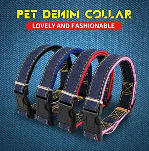 Set tali kekang anjing Denim lainnya, tali kekang kualitas tinggi untuk anjing - Product Image 3