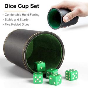 Bar bere gioco d'azzardo Poker giochi adulti del sesso a buon mercato personalizzato in pelle casinò Shaker dadi Cup - Product Image 5