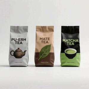 Sacs en plastique refermables à fermeture éclair en aluminium pour emballage de bain de pieds, vente en gros - Product Image 1