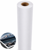 Rouleau de vinyle auto-adhésif mat éco-solvant en gros, matériaux d'impression imperméables pour affiches et signalétique