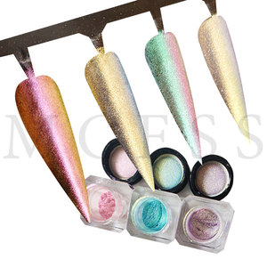 Marque Mcess <span class=keywords><strong>Cameleon</strong></span> Mica Poudre Shimmer Glitter Caméléon Peinture Eau Couleur Nail Chrome Poudre pour Multichrome Fard À Paupières - Product Image 3