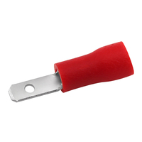 Terminal de crimpado macho de latón con aislamiento de PVC, conector de cable automotriz de 12V MDD1.25-110 para arnés de cableado automotriz, venta al por mayor de fábrica