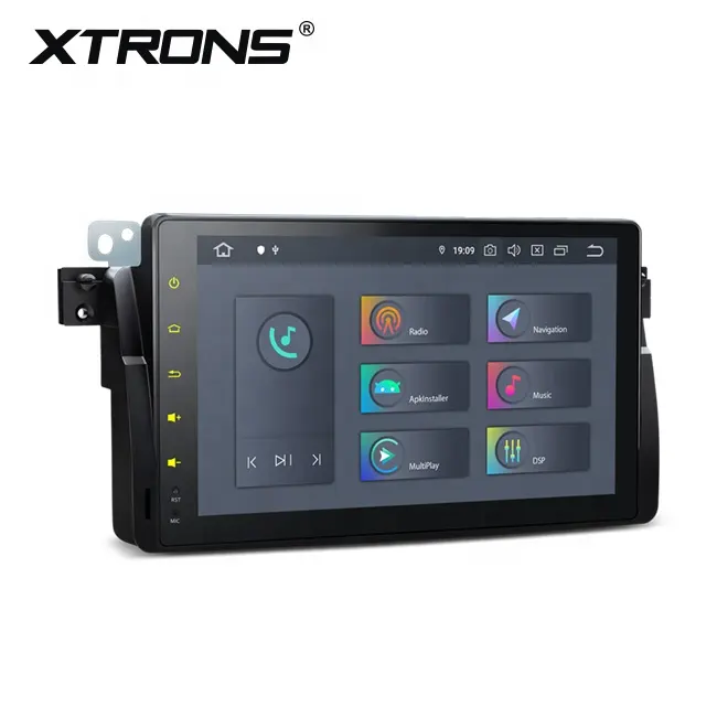 XTRONS supporto per ricevitore autoradio 1 Din da 9 pollici MP5/CarAutoPlay/Video/BT per BMW E46, estereo de pantalla