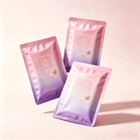 Sachet d'emballage givré pour masque facial, emballage individuel pour cosmétiques, sachet en aluminium pour masque facial, impression numérique