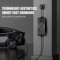 Chargeur EV portable AC 7kW 11kW 22kW Type1 Type2 J1772 NACS GBT CCS1 CCS2 intelligent avec WiFi, minuterie réglable, IP65, pour voiture et maison, personnalisable