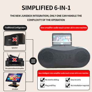 ลำโพงไร้สาย6D เกาหลีพร้อมไมโครโฟนมือถือขนาดเล็กแบบพกพากลางแจ้งเครื่องเล่นคาราโอเกะเล่นเสียงเสียงไมโครโฟนเล่น icrophone - Product Image 2