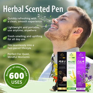 ATOANY Diffusori di Aromi <span class=keywords><strong>con</strong></span> Estratti Botanici Puri, Penna Diffusore di Erbe per 600 Utilizzi <span class=keywords><strong>con</strong></span> 3 Fragranze: Maca, Mullein, Calmante - Product Image 2