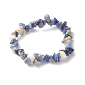 <span class=keywords><strong>Bracelet</strong></span> gravier en pierre naturelle, pour guérison, élastique et en cristal, style européen et américain, irrégulier - Product Image 2