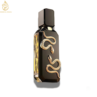 Série d'Eau de Parfum Motif Serpent Noir Blanc Rouge, Parfum Arabe de Luxe Longue Durée Unisexe Flacon Octogonal Cadeau