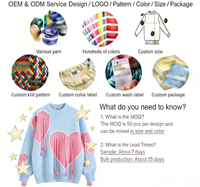 Pull en tricot pour femme Y2K avec appliques 3D, pompons et franges, style oversize Kawaii esthétique Harajuku, tricot d'hiver pour femme