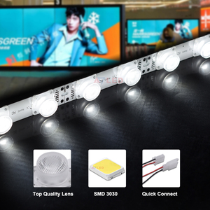 โมดูลไฟ LED แบบ Edgelight IP20 18LED/เมตร 28.8W DC24V 45×15 °   สำหรับกล่องไฟด้านเดียวขนาด 80-200 มม. รับประกัน 7 ปี - Product Image 3