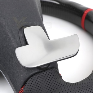 Volante Personalizado de Media Piel y Fibra de Carbono para Mercedes Benz W204 W205 C300 GLC X253 C253 W211 W212 W213 W221 W222 E63 AMG - Product Image 5