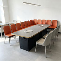 Table de barbecue commerciale Jilu Supplier durable et sans fumée avec échappement inférieur pour les restaurants de barbecue coréen