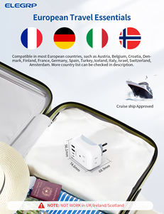 Convertisseur de prise de courant ELEGRP US vers européen Adaptateur de voyage universel pour prise portable Espagne Italie France Allemagne - Product Image 3