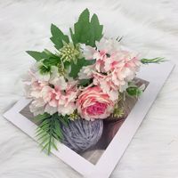 Bunga Peony Buatan dari Sutra, Buket Peony untuk Dekorasi Rumah dan Pernikahan