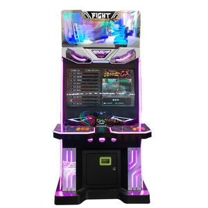 Console de jeu d'arcade de bureau classique 32 pouces Boxing King tout-en-un nostalgique avec double joystick, jeu de combat à monnayeur - Product Image 6