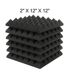 Paneles Acústicos de Espuma Piramidal Modernos, Resistentes al Fuego, Baldosas de Espuma Acústica, Reducción de Ruido, Espuma de PU para Hoteles, Estudios de Grabación, Cines - Product Image 1