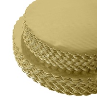 Premium Wasserdichtes Lebensmittelechtes Kuchenbrett mit Gold- und Silberwellpappe und Logo