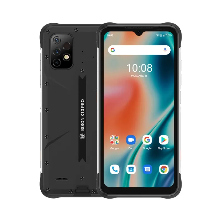 Wholesale and Dropshipping UMIDIGI BISON X10 Pro Waterproof Rugged Phone 6GB+128GB 6150mAh Battery NFC Mobile Phones