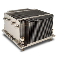 Refroidisseur de processeur à profil bas LGA 1155 1150 1356 1366 Radiateur passif en aluminium Dissipateur de chaleur extrudé