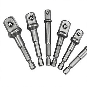 Adaptateurs de douilles ovales pour visseuses à chocs FEIDA OEM, 8 pièces, tige hexagonale 1/4'', en acier au chrome-vanadium, pour douilles 1/4'' et 1/2'', embouts de perçage - Product Image 1