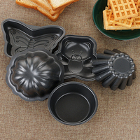 Kit de Mini Moules de Cuisson Antiadhésifs Multi-Formes – Petits Moules à Gâteau en Acier au Carbone pour Muffins, Gelées et Tartes