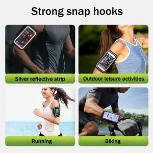 Brassard de sport réfléchissant gonflable pour course à pied, étanche, avec écran tactile, pour téléphone portable, sacoche de poignet fitness - Product Image 6