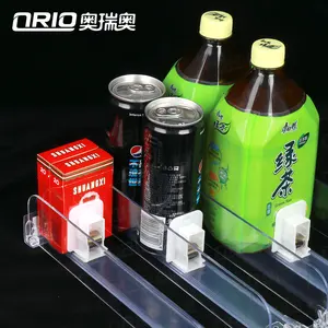 Pression à ressort pour bouteilles de boissons, en PVC acrylique transparent, usage dans un magasin de pratiques, organisateur de réfrigérateur, poussoir à cigarettes