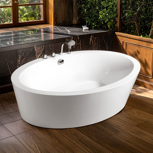 Bañera Acrílica Independiente Ecológica X-OSCAR en Oferta, con Esquina para Remojo, Desagüe y Grifo Incluidos, para Hoteles - Product Image 1