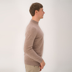 Mode pull pull marque privée laine câble tricot mongol 100% pull en cachemire hommes - Product Image 4