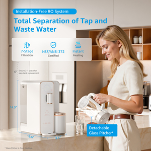 Purificateur d'eau RO instantané pour comptoir, marque privée, installation gratuite, système d'osmose inverse intelligent - Product Image 2