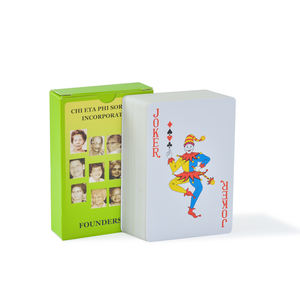OEM buen precio logotipo personalizado CMYK impreso publicidad juego de póquer <span class=keywords><strong>Spider</strong></span> Solitaire papel promocional naipes con caja - Product Image 1