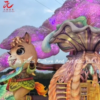 Lanterne artisanale en gros, 12 signes du zodiaque chinois (Cheval, Tigre, Rat), étanche, pour décoration extérieure de festivals, remises de diplômes et Ramadan