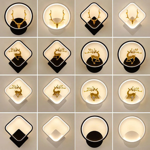 Zhongshan Postmodern Creative Bedroom Living Room Corridor Aisle Wall <b>Lamp</b> LED <b>Crystal</b> Body Plastic <b>Shade</b> Touch Control Dimmable - Product Image 6