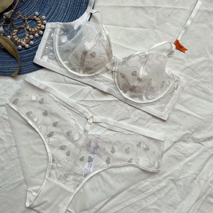 Lencería Sexy de Encaje de Alta Calidad, Talla 38, Conjunto de Sujetador y Braguita para Mujer - Product Image 4