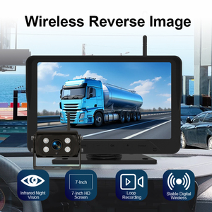 Customize Logo DVR Monitor 7 Inch Reverse System Digital AHD Night Vision Wireless Backup Camera Kit for Car Trailer YB-Wireless - Product Image 3