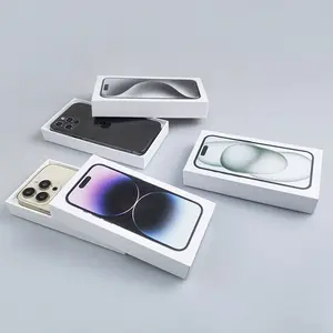 Boîte de téléphone portable vide couvercle et fond de papier d'emballage de téléphone portable vide boîte de téléphone portable pour Samsung