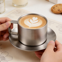 Mug à café isotherme à double paroi Tenrey, multi-capacités, en acier inoxydable 304, pour boissons, latte, cappuccino, thé