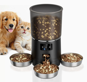 Distributeur automatique intelligent de nourriture pour animaux de compagnie avec contrôle à distance Wi-Fi, distribution quantitative programmée, grande capacité, pour chiens et chats - Product Image 4