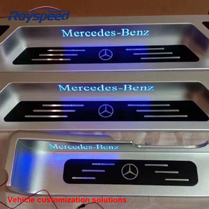 Pedale di Benvenuto in Alluminio di Lusso per Modifica Interni Van, Decorazione e Protezione per <span class=keywords><strong>Mercedes</strong></span> Benz Classe <span class=keywords><strong>V</strong></span>, <span class=keywords><strong>Vito</strong></span>, Sprinter - Product Image 3