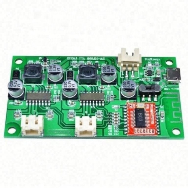 DC 5V 6W+6W Stereo Audio Sound Power Amplifier Board 2 Channel USB Lithium Battery Power Supply for Speaker