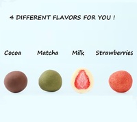 Fruits lyophilisés Bonbons au chocolat 4 saveurs différentes fourrés au chocolat Fraise entière lyophilisée