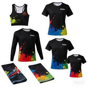 T-shirt à manches courtes en polyester <span class=keywords><strong>100</strong></span> % à séchage rapide, impression par sublimation intégrale, personnalisé pour événements de course de marathon, directement de l'usine OEM - Product Image 1