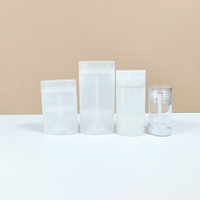 Petit contenant transparent vide pour déodorant en stick, tube rechargeable pour anti-transpirant, bouteille en plastique