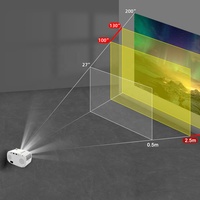 Proyector Inteligente WiFi Mini HD para Cine en Casa K3, Nuevo Proyector Pequeño de 2.69 Pulgadas con Android 14, Smart TV Beamer