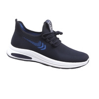 Chaussures de course décontractées pour hommes, à lacets, en maille respirante, rayées, confortables, tendance mode, printemps automne, pour papa, personnes d'âge moyen et âgées